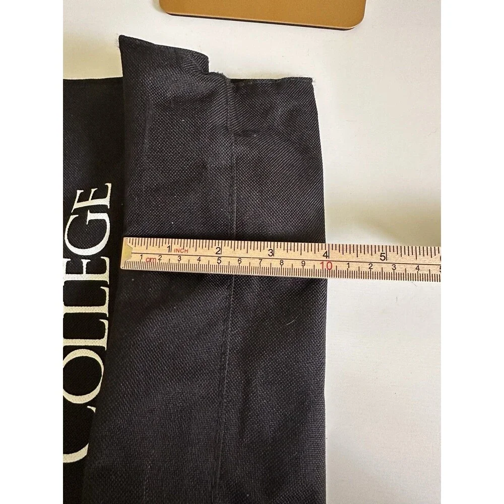 Cedar Crest College Black Tote Bag – Durable Book Bag / Reusable Market Shopper